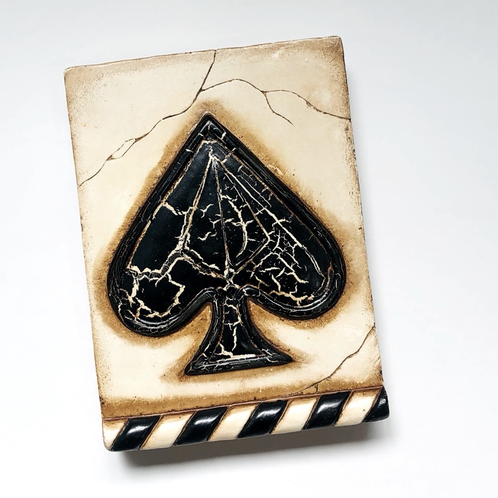 Stone Antiqued Spade Wall Hanging